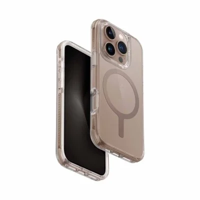 Cover Iphone 16 Pro Max Magclick Charging Lyden Ds Uniq Hybrid - Taupe Gold